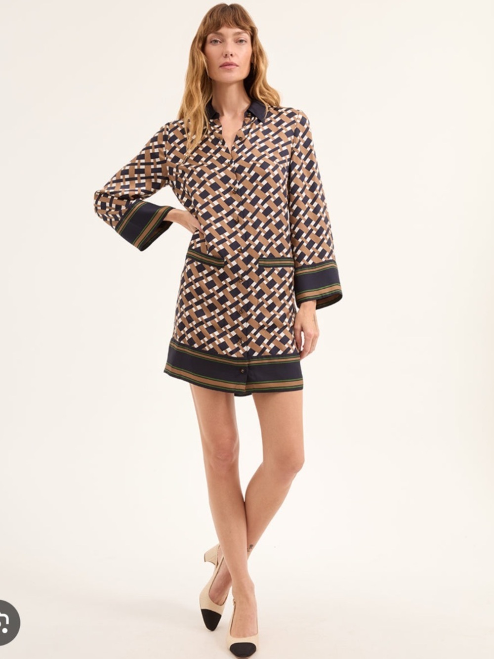 Veronica Beard Sumatra Cotton Shirtdress